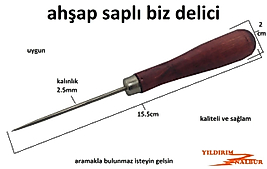 BİZ DELİCİ SİVRİ İĞNE DERİ DELME UZUN BOYLU BİZ AYAKKABI DELME ÇİVİ BİZ AHŞAP SAP