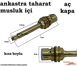 ANKASTRE TAHARAT MUSLUĞU İÇİ AÇ KAPA TAHARET MUSLUK İÇİ KÜÇÜK BOY GİZLİ TAHARET