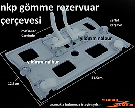 NKP GÖMME REZERVUAR ÇERÇEVESİ ŞEFFAF KÜÇÜK BOY İÇ TAKIM ÇERÇEVE MAFSALLI