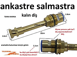 TEMA ANKASTRE KALIN DİŞ SALMASTRA TAHARAT MUSLUĞU İÇİ AÇ KAPA SİAMP GÖMME REZERVUAR İÇİ