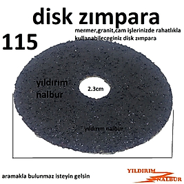 DİSK ZIMPARA 115LİK MERMER GRANİT CAM ZIMPARA 16-36-60-80-120 DELİKLİ ZIMPARA