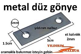 METAL DÜZ GÖNYE 15X50 MASA GÖNYESİ KÜÇÜK BOY 2 DELİK