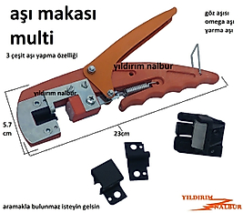 AŞI MAKASI MULTİ PRATİK 3 ÇEŞİT AŞILAMA AĞAÇ AŞILAMA MAKASI BIÇAK ÖZELL