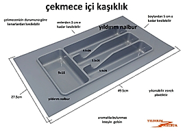 MUTFAK ÇEKMECE İÇİ 49X27 KAŞIKLIK ÇATALLIK MUTFAK KAŞIK ÇATAL