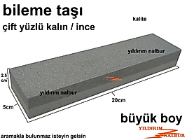 BİLEME TAŞI ÇİFT YÜZLÜ 5x20 BIÇAK BİLEME TAŞI BÜYÜK BOY MASAT