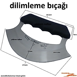 DİLİMLEME EZME BIÇAĞI PLASTİK SAPLI PİZZA KESME BÖREK KESME BIÇAĞI PİDE KESME