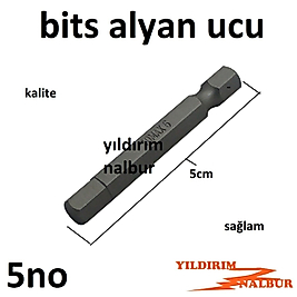 BİTS UÇ 5 NO ALYAN MATKAP UCU ALYAN ŞARJLI MATKAP ALYAN