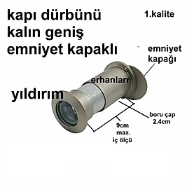 KAPI DÜRBÜNÜ SATEN GENİŞ ÇELİK KAPI DÜRBÜN 1.KAL
