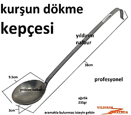 KURŞUN DÖKME KEPÇESİ PROFESYONEL SAF KURŞUN KEPÇESİ KALİTE