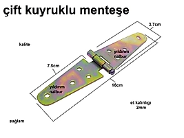 KUYRUKLU MENTEŞE ÇİFT KUYRUK YAPRAK MENTEŞE