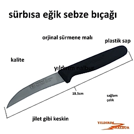 SÜRBISA SÜRMENE EĞRİ MEYVE SEBZE BIÇAĞI KALİTE