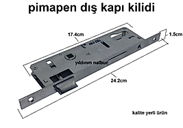 PİMAPEN KAPI KİLİDİ YALE PLASTİK DIŞ KAPI KİLİDİ