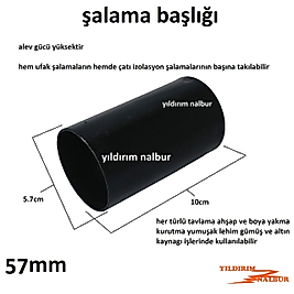 ŞALAMA BAŞLIĞI PÜRMÜZ BAŞLIĞI BÜYÜK 57MM DUBLE İZOLASYON BAŞLIK YAKYAK