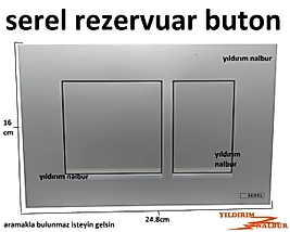 ECA SEREL GÖMME REZERVUAR DÜĞMESİ YENİ MODEL BUTONU TAM SET YUVARLAK MODEL