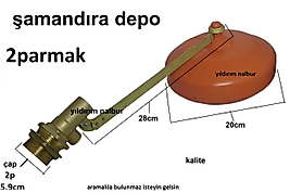 DEPO ŞAMANDIRASI 2P DEPO FLATÖR 2 PARMAK TOPLU KALİTE DUBLE BOY PLASTİK TOP
