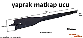 YAPRAK MATKAP UCU 18MM MARANGOZ AHŞAP MATKAP UCU ORTA BOY SAĞLAM