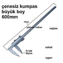 KUMPAS ÇENESİZ 600 BÜYÜK BOY TEK ÇENE KALİTELİ SAĞLAM
