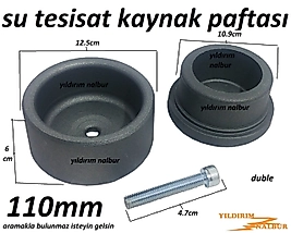 SU TESİSAT MAKİNASI 110MM KAYNAK PAFTA LOKMA APARAT DUBLE BÜYÜK BOY KAYNAK PAFTA