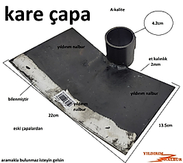 KARE ÇAPA KARIK AÇMA ÇAPASI ÇELİK ESKİ ÇAPALARDAN BAHÇE ÇAPALAMA ÇAPA