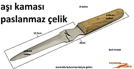 AŞI KAMASI YILDIRIM NALBUR PASLANMAZ ÇELİK ÖZEL TASRIM AŞIBIÇAĞI AŞILAMA KESKİSİ AĞAÇ AŞISI