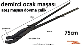 DEMİRCİ OCAK MAŞASI 75CM GAGALI MODEL DEMİRCİ KUYUMCU MAŞASI DÖVME ÇELİK KÖRÜK MAŞASI UZUN BOYLU