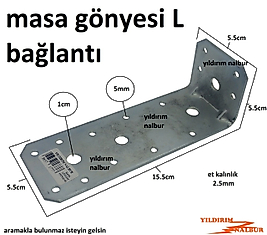 MASA GÖNYESİ BÜYÜK KALIN MODEL 50x150 KÖŞE BİRLEŞTİRME APARATI KÖŞE BİRLEŞTİRME DEMİRİ GÖNYELİ 18DE