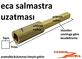 ECA SALMASTRA UZATMASI ÖZEL ÜRÜN ECA MUSLUK İÇİ UZATMA
