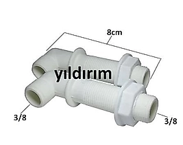 DUVARA SIFIR KLOZET REZERVUAR APARATI 3/8 DİRSEK