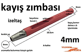 KAYIŞ ZIMBASI 4MM DELİK DELME MURÇ