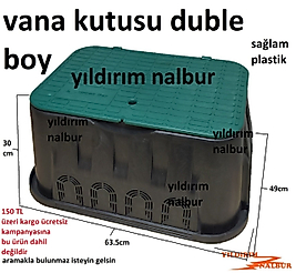 VANA KUTUSU DUBLE BÜYÜK BOY KOCAMAN BOY TOPRAK PLASTİK ÇİM SULAMA BAHÇE KUTUSU TOPRAK ALTI SAĞLAM