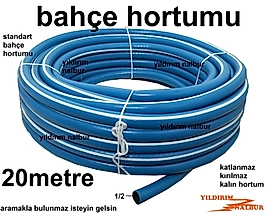20 METRE BAHÇE HORTUMU 1/2 KALIN SULAMA HORTUMU EV TİPİ HORTUM
