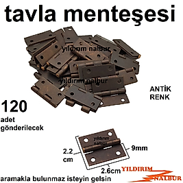 TAVLA MENTEŞESİ ESKİTME RENK MİNİ BOY 2.6CM KUTU AKSESUAR MENTEŞE