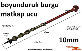BOYUNDURUK BURGU 10MM AHŞAP MATKAP UCU