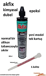 EPOKSİ SİLİKON KARTUŞ YENİ AKFİX 300ML KİMYASAL DUBEL