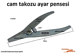CAM TAKOZU AYAR PENSESİ YAYLI PİMAPEN CAM DENGE PENSESİ METAL