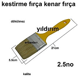KESTİRME FIRÇA BOYA FIRÇASI KENAR FIRÇA 2.5 NO