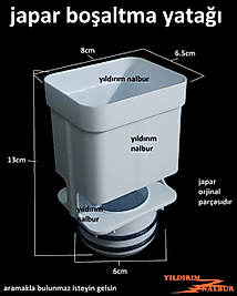JAPAR GÖMME REZERVUAR BOŞALTMA YATAĞI KARE MODEL KOVAN
