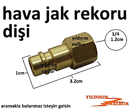 HAVA JAKI DİŞİ 1/4 HAVA HORTUMU HAVA TABANCASI BAĞLAMA APARATI