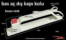 BAS AÇ DIŞ KAPI KOLU DEMİR KAPI KOLU ELEKTRİKLİ KABLOLU KAPI OTOMATİK KOLU