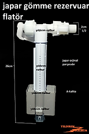 JAPAR KALE GÖMME REZERVUAR İÇ DÜZ MODEL TAKIM ŞAMANDIRA FLATÖR YARIM PARMAK DÜZ MODEL