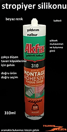 STROPİYER YAPIŞTIRICI TAVAN KÖPÜK YAPIŞTIRICI 310ML BEYAZ