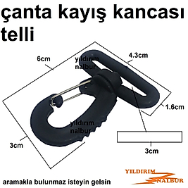 ÇANTA KAYIŞ TELLİ KANCA 3CM KÜÇÜK BOY VALİZ KİLİDİ BAVUL İP KANCASI PLASTİK ESNEK TELLİ KANCA
