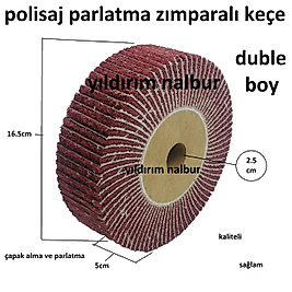 CİLA KEÇESİ ZIMPARALI PARLATICI 165LİK POLİSAJ DUBLE BOYY