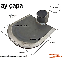 YARIM AY ÇAPA KARIK AÇMA DOMATES BİBER ÇAPALAMA KAZMA ÇAPASI BİLENMİŞ