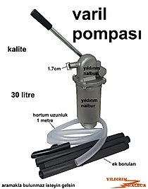 VARİL POMPASI 30LT TAM SET TAKIM FIÇI POMPASI BİDON