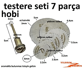 HOBİ MATKAP TESTERE SETİ 7 PARÇA ETLİ AHŞAP KESME AĞAÇ YONTMA KALİTE UYGUN