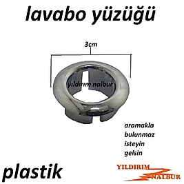 LAVABO YÜZÜĞÜ LAVABO BİLEZİK TAPASI PAARLAK PLASTİK
