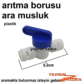 SU ARITMA VANASI KÜRESEL PLASTİK SU ARITICI MUSLUK BEYAZ