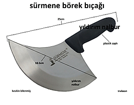 SÜRMENE BÖREK KESME BIÇAĞI PİDE DOĞRAMA BIÇAĞI PLASTİK SAP