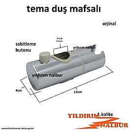 TEMA DUŞ MAFSALI 2.5 CM FİSKİYE OTURAĞI BANYO DUŞ SETİ DÜĞMELİ TİP